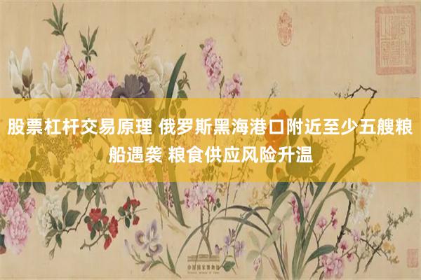 股票杠杆交易原理 俄罗斯黑海港口附近至少五艘粮船遇袭 粮食供应风险升温
