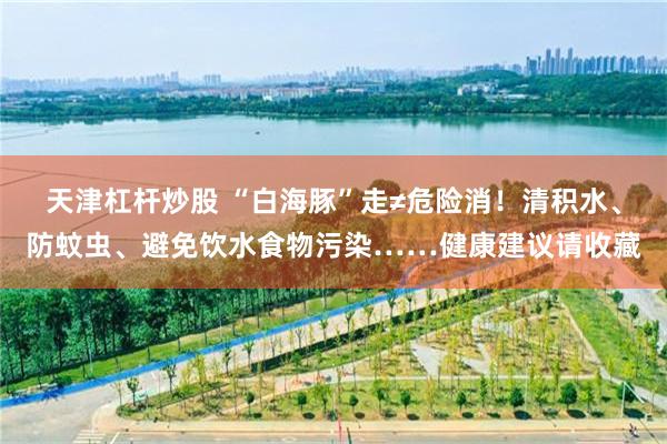 天津杠杆炒股 “白海豚”走≠危险消！清积水、防蚊虫、避免饮水食物污染……健康建议请收藏