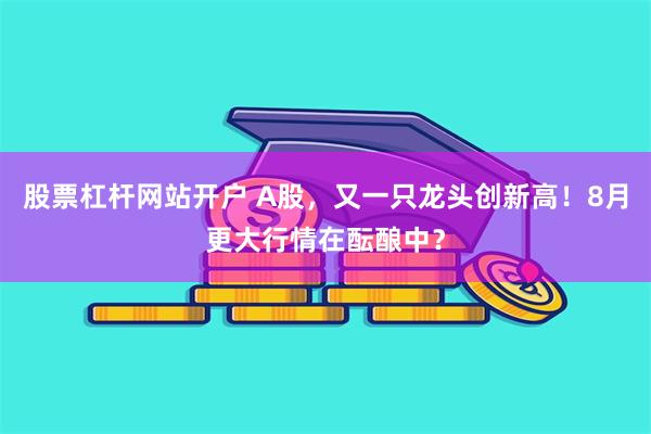 股票杠杆网站开户 A股，又一只龙头创新高！8月更大行情在酝酿中？